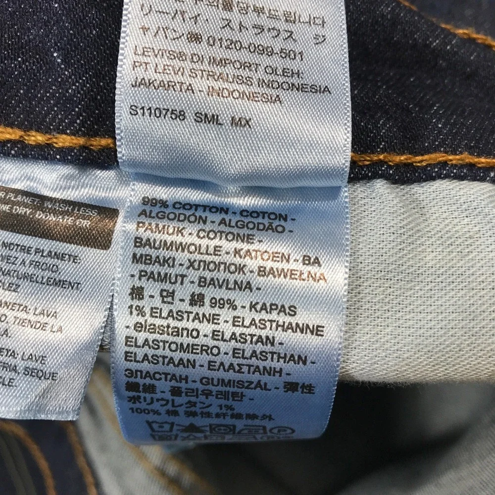 Levi's 559 Relaxed Jeans Men 54x28 Big Tall Blue Stretch Straight High Rise New